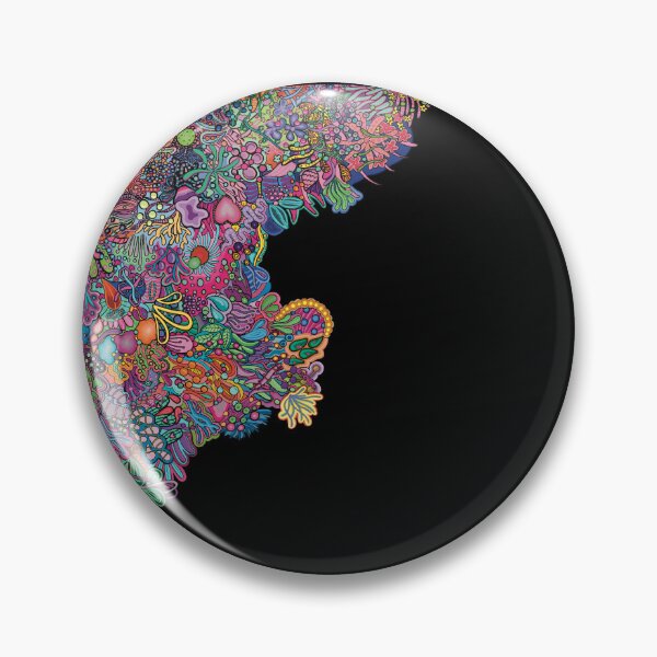 Item preview, Neon Reef Dreams, edge of the galaxy - Hand-Drawn Asymmetrical Doodle Art  designed and sold by AlyonaCo.