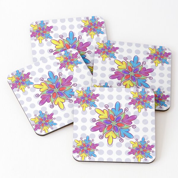 Item preview, Vibrant Psychedelic Mandala Pattern | Retro Polka Dots designed and sold by HopeAndHustle.