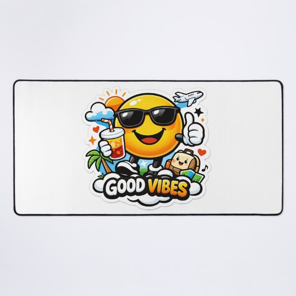 Item preview, Good Vibes Smiley Sticker designed and sold by Lovestickerco.