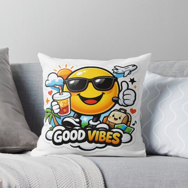 Item preview, Good Vibes Smiley Sticker designed and sold by Lovestickerco.