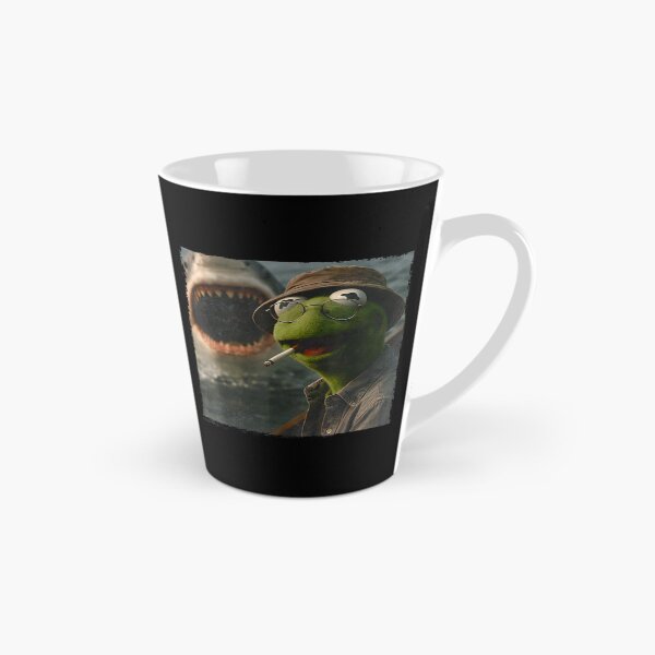 Item preview, Kermit The Frog Smoking In Boat Jaws Shark Horror Movie Parody designed and sold by River Silva.