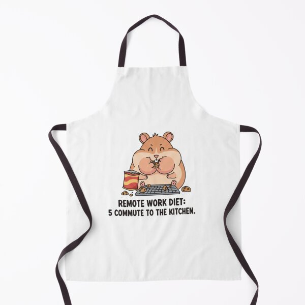 Item preview, Remote Work Diet Funny Hamster Sticker Work From Home Cute Office Humor designed and sold by ZYNORAworld.