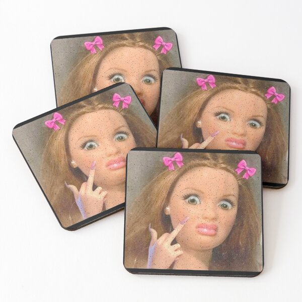 Item preview, Sassy Doll Middle Finger Coquette Bow Pink Aesthetic Funny Girl Power designed and sold by River Silva.