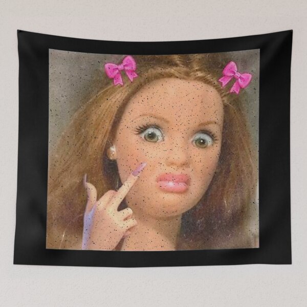 Item preview, Sassy Doll Middle Finger Coquette Bow Pink Aesthetic Funny Girl Power designed and sold by River Silva.