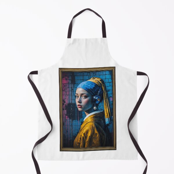 Item preview, Girl with a Pearl Earring - Urban Street Art Remix designed and sold by AleksKos.