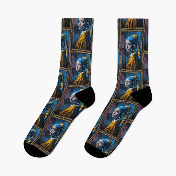 Item preview, Girl with a Pearl Earring - Urban Street Art Remix designed and sold by AleksKos.