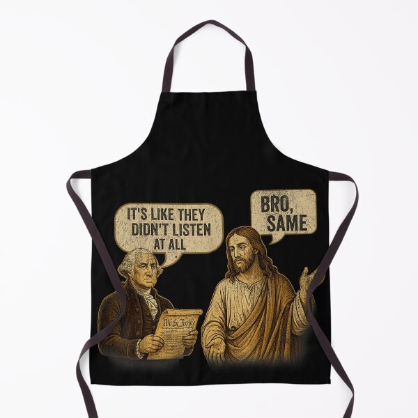 Item preview, George Washington And Jesus Bro Same Funny History Religious Patriot Meme designed and sold by River Silva.