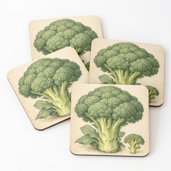 Item preview, Vintage Broccoli Botanical Print - Brassica Oleracea Kitchen Wall Art designed and sold by Darlin8888.