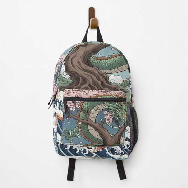 Item preview, Dragon and Koi in Cherry Blossom Scene designed and sold by Daniel Abdelmaseih.