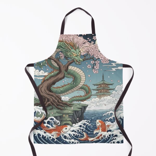 Item preview, Dragon and Koi in Cherry Blossom Scene designed and sold by Daniel Abdelmaseih.