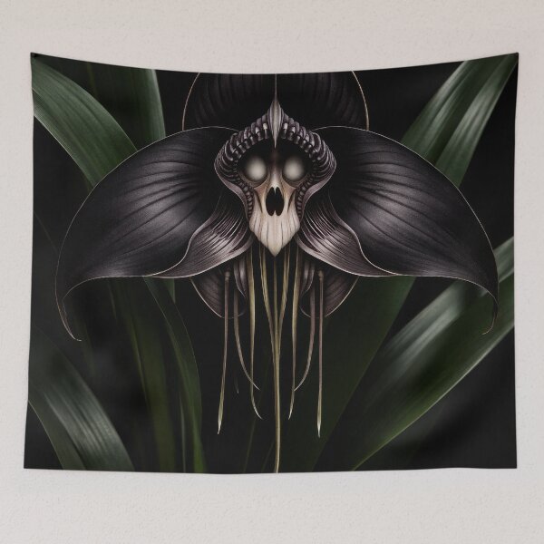 Item preview, Black Dracula vampire Orchid designed and sold by scicilysimonee.