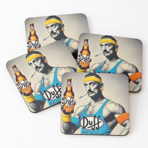 Item preview, “DUFF‑PUMPED TIME WARRIOR — The Retro Gym Beast Who Bench‑Presses the Multiverse” designed and sold by Print Fiction.