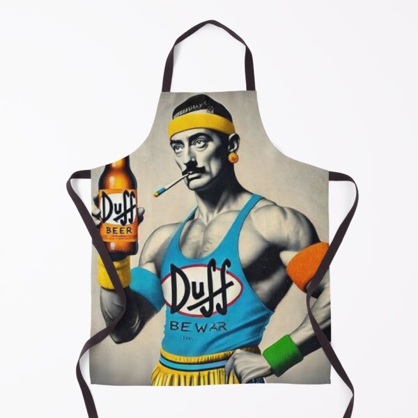Item preview, “DUFF‑PUMPED TIME WARRIOR — The Retro Gym Beast Who Bench‑Presses the Multiverse” designed and sold by Print Fiction.