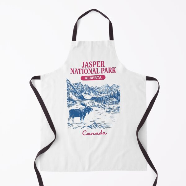 Item preview, Jasper National Park Alberta Canada Pastel Cute Landscape Moose designed and sold by HowToCanadian.