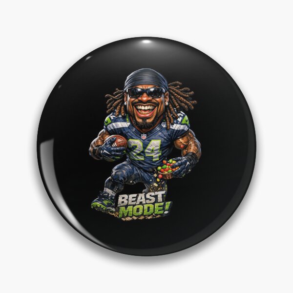 Item preview, Beastmode Lynch Caricature designed and sold by MontagneBoy.