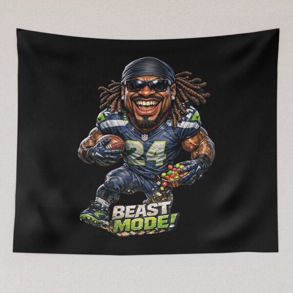 Item preview, Beastmode Lynch Caricature designed and sold by MontagneBoy.