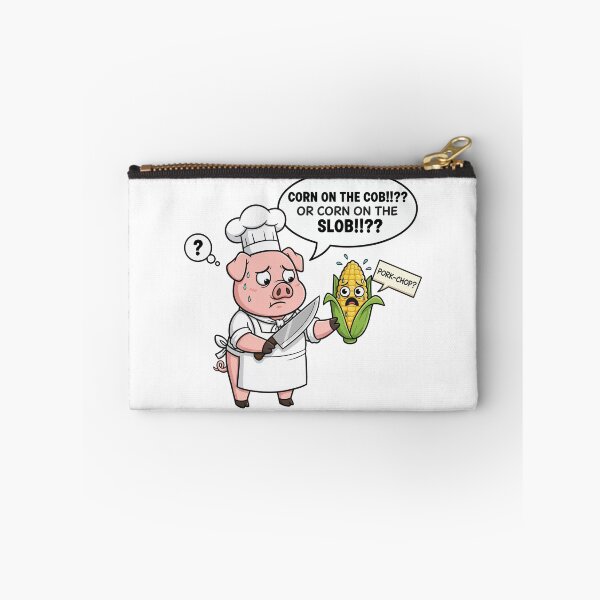 Item preview, Corn on the Slob Pig Chef Pun designed and sold by dreyesvc.