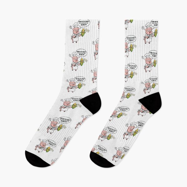 Item preview, Corn on the Slob Pig Chef Pun designed and sold by dreyesvc.
