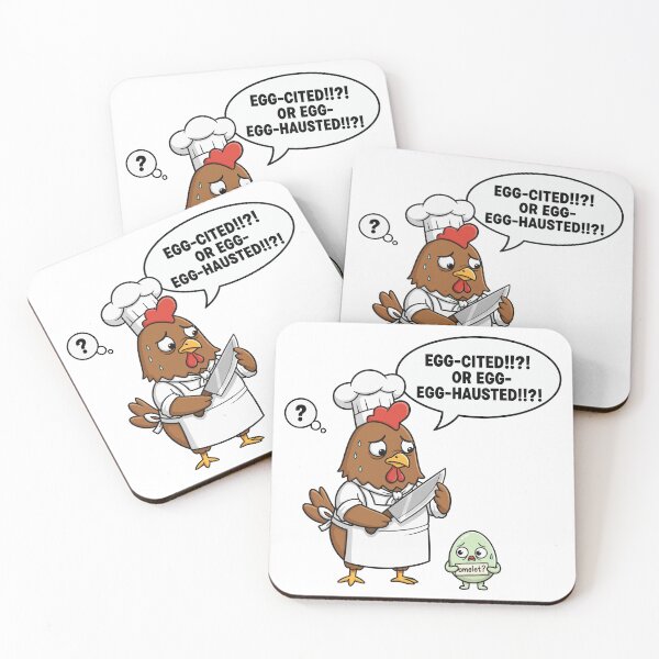 Item preview, Egg-cited or Egg-hausted Chicken Chef designed and sold by dreyesvc.