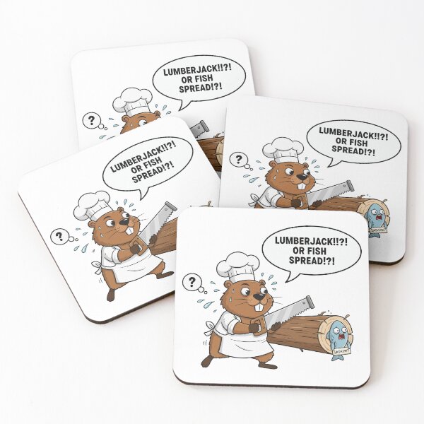 Item preview, Lumberjack or Fish Spread Beaver Pun designed and sold by dreyesvc.