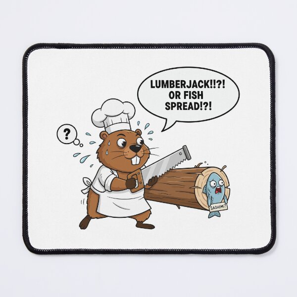 Item preview, Lumberjack or Fish Spread Beaver Pun designed and sold by dreyesvc.