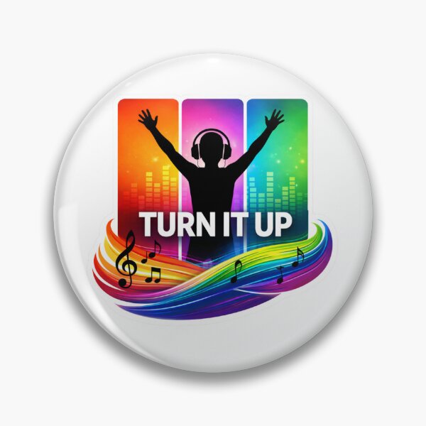 Item preview, Turn It Up Rainbow DJ designed and sold by lorand-designs.
