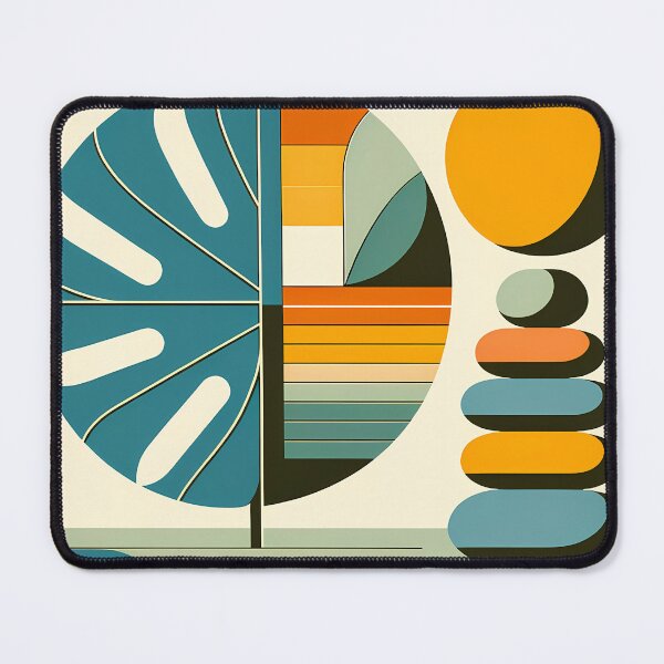Item preview, Geometric Monstera Leaf and Stacked Stones designed and sold by InkSmithery.