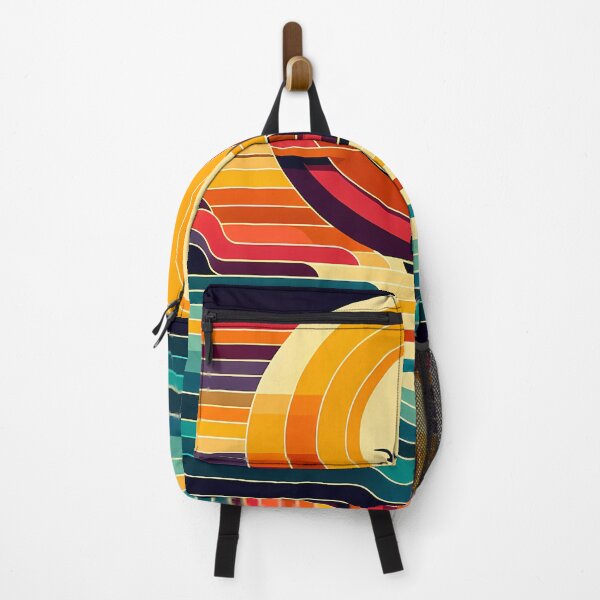Item preview, Geometric Sunset Sailboat Colour Block designed and sold by InkSmithery.