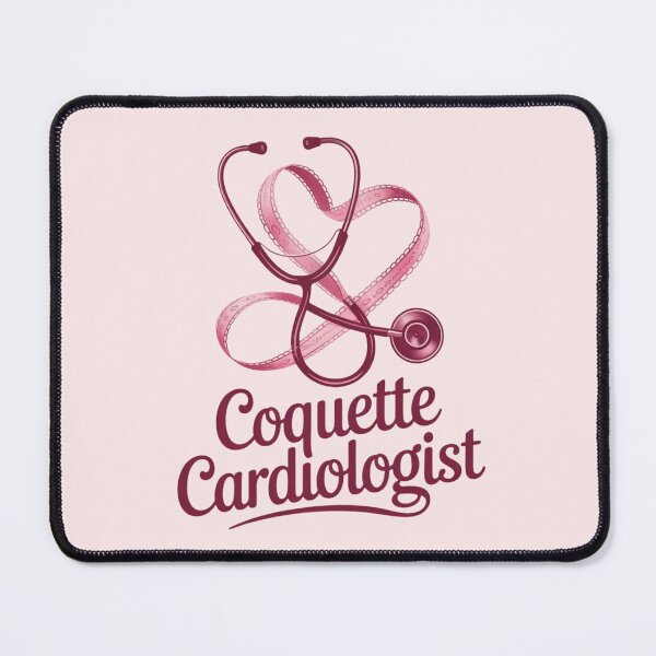Item preview, Coquette Cardiologist - Cute Heart Stethoscope with Pink Ribbon designed and sold by Design_Your_Day.