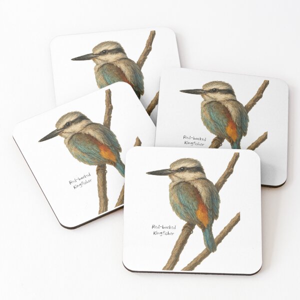 Item preview, Red-backed Kingfisher designed and sold by Outback Geo Adventures.
