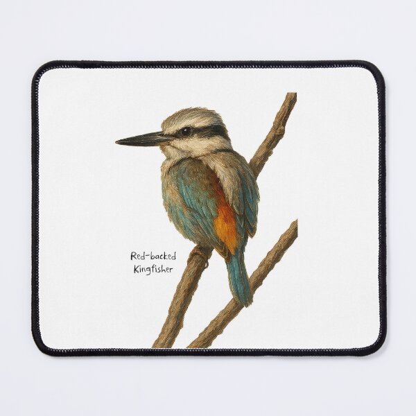 Item preview, Red-backed Kingfisher designed and sold by Outback Geo Adventures.