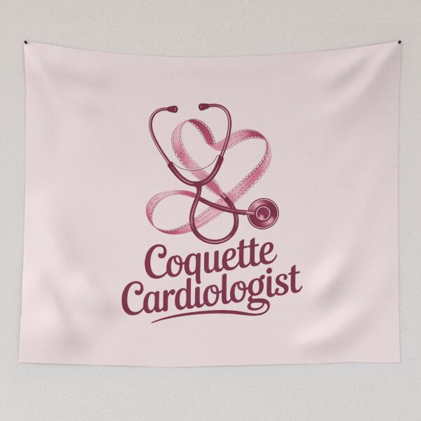 Item preview, Coquette Cardiologist - Cute Heart Stethoscope with Pink Ribbon designed and sold by Design_Your_Day.