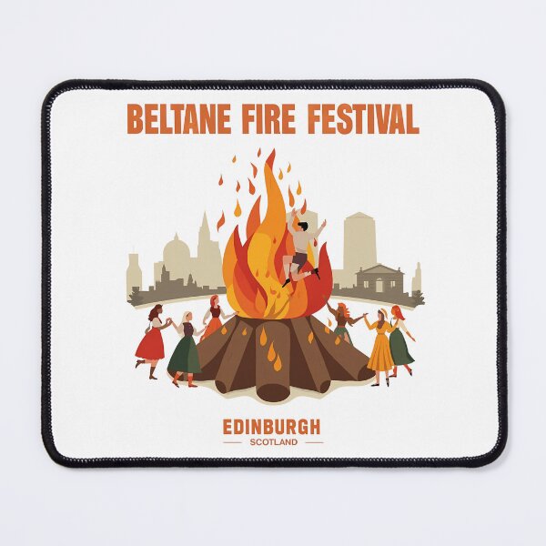 Item preview, Beltane Fire Festival Edinburgh Retro Scottish Art designed and sold by LoliDesignShop.