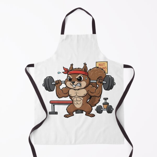 Item preview, Nut Grains Muscular Squirrel Gym designed and sold by dreyesvc.