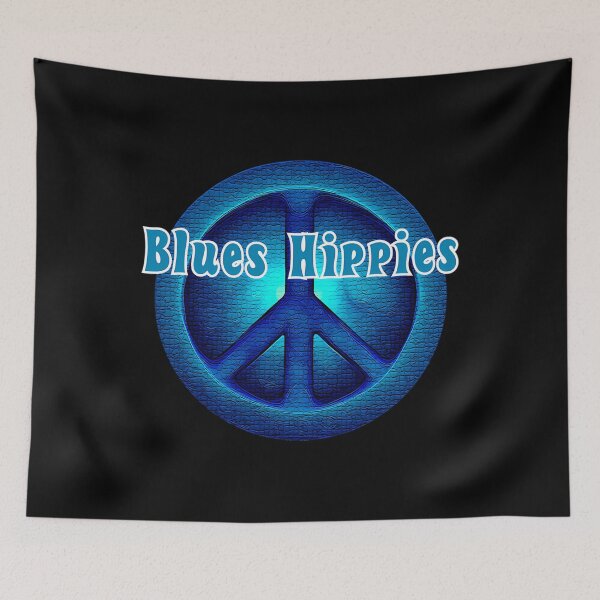 Item preview, Blues Hippies Logo And Name Across Front designed and sold by Favcanva-Shop.