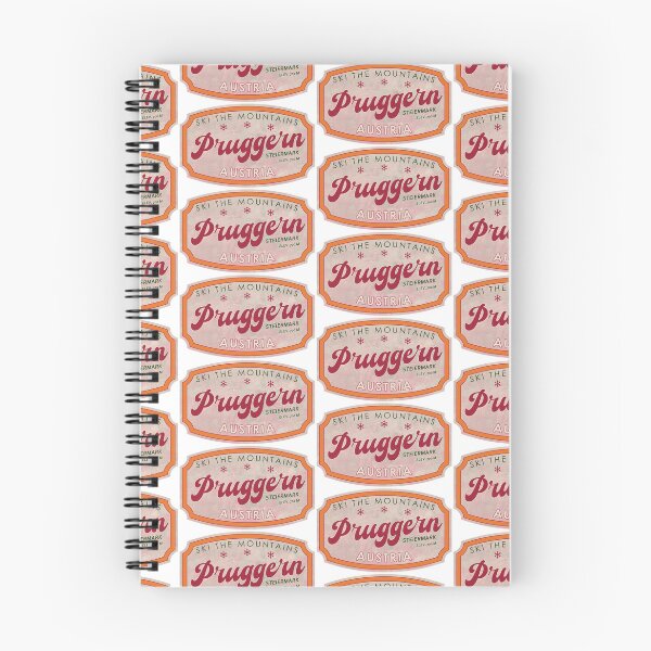 Item preview, Pruggern, Austria, Steiermark, Ski, textured skiing badge designed and sold by Wanderful-roads.