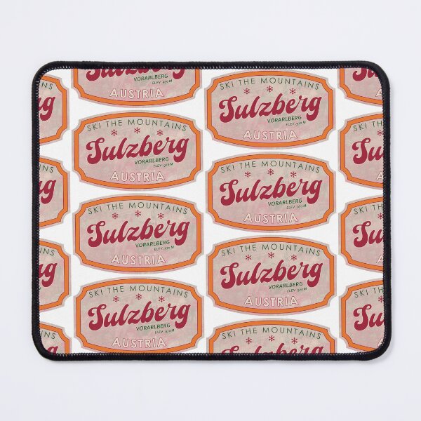 Item preview, Sulzberg, Austria, Vorarlberg, Ski, textured skiing badge designed and sold by Wanderful-roads.