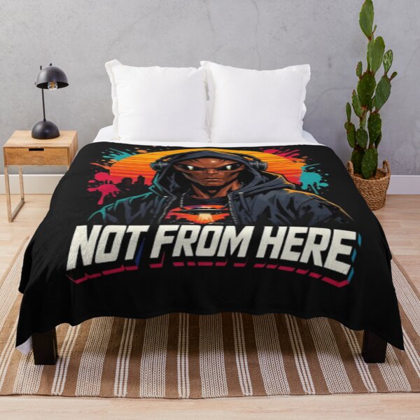 Item preview, Not From Here Alien Shirt – Bold Streetwear Sci Fi Graphic designed and sold by wanado.