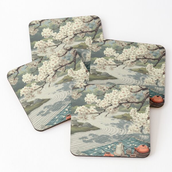 Item preview, Tea Ceremony Under Cherry Blossoms designed and sold by DeBrainstore.