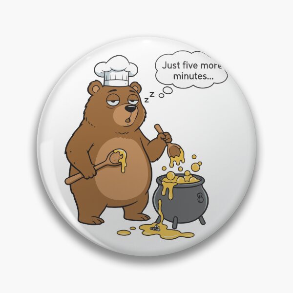 Item preview, Just Five More Minutes Sleeping Bear Chef designed and sold by dreyesvc.
