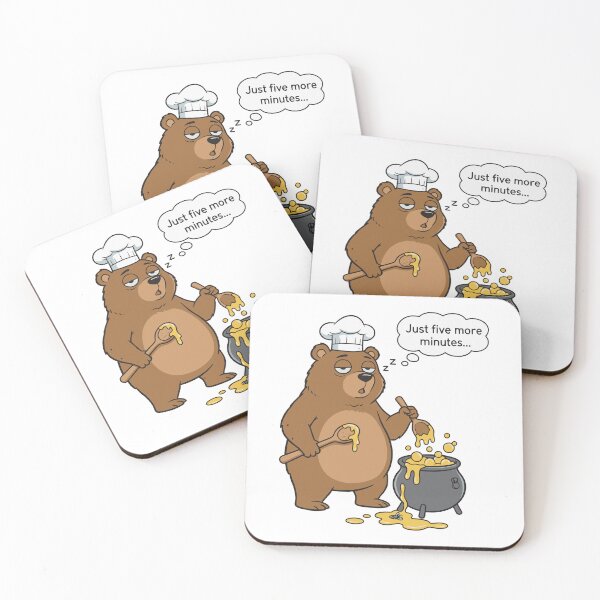 Item preview, Just Five More Minutes Sleeping Bear Chef designed and sold by dreyesvc.