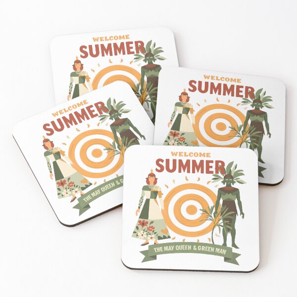 Item preview, Welcome Summer May Queen Green Man Retro Pagan Art designed and sold by LoliDesignShop.
