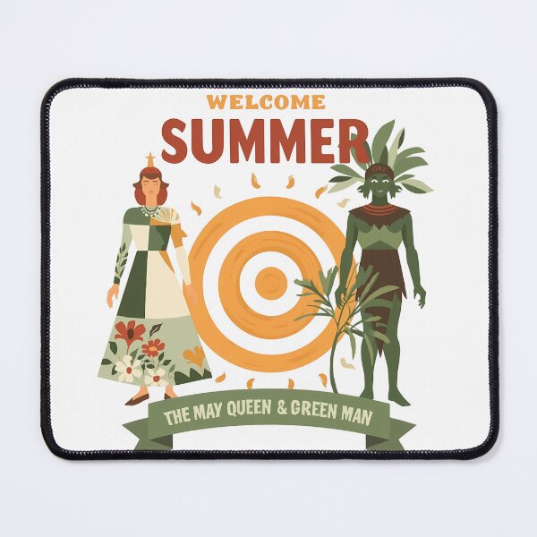 Item preview, Welcome Summer May Queen Green Man Retro Pagan Art designed and sold by LoliDesignShop.