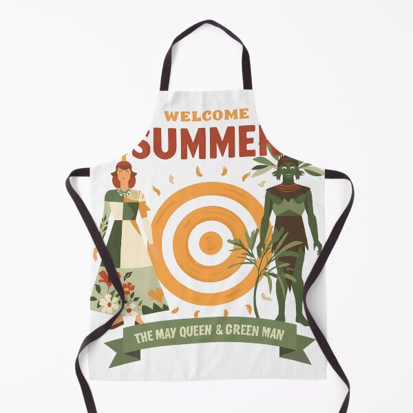 Item preview, Welcome Summer May Queen Green Man Retro Pagan Art designed and sold by LoliDesignShop.
