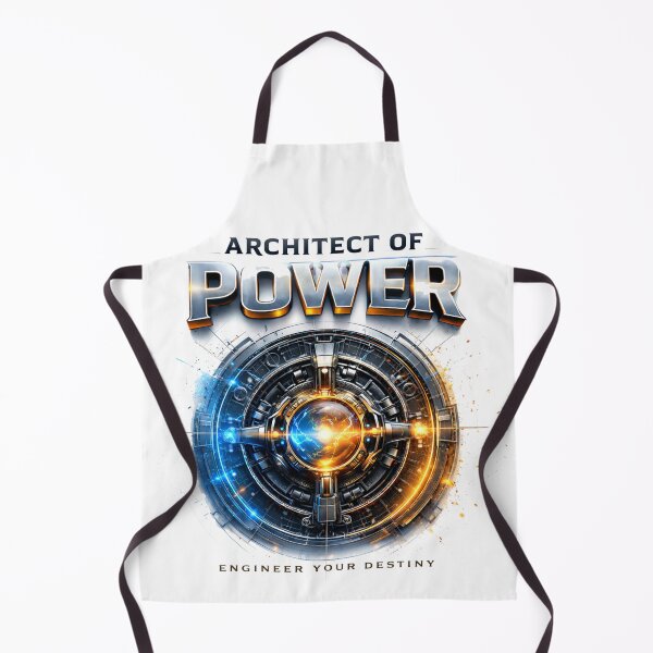 Item preview, Architect Of Power – Premium Futuristic Motivational Typography designed and sold by RelateAndTee.