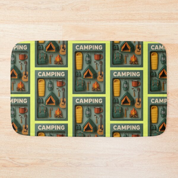 Item preview, Camping adventure diorama with tent and campfire designed and sold by Mauswohn.