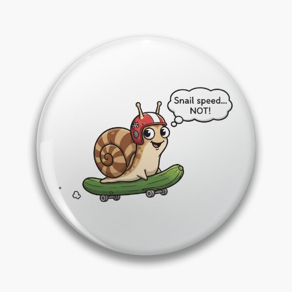 Item preview, Snail Speed Not Fast Skater Snail Pun designed and sold by dreyesvc.
