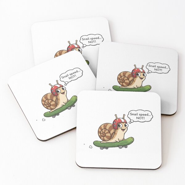 Item preview, Snail Speed Not Fast Skater Snail Pun designed and sold by dreyesvc.