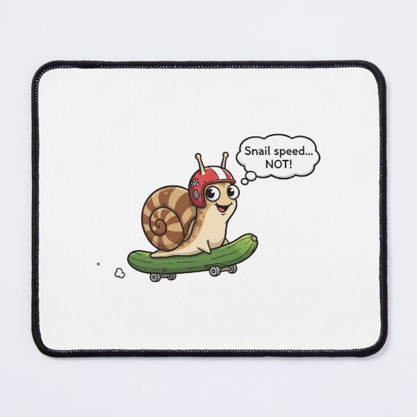 Item preview, Snail Speed Not Fast Skater Snail Pun designed and sold by dreyesvc.