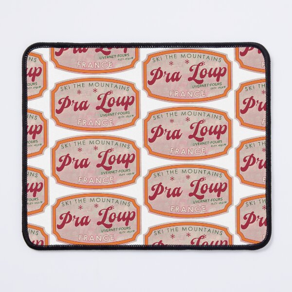 Item preview, Pra Loup, France, Uvernet-Fours, Ski, textured skiing badge designed and sold by Wanderful-roads.